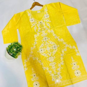 Womens Embroidered Cotton Mirror Work